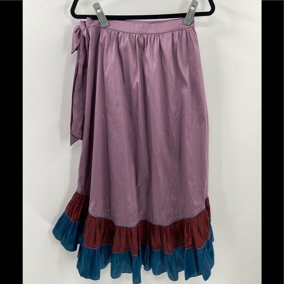 Sachin & Babi Colorblocked Maxi Skirt Sz 8 - Picture 3 of 4